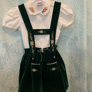 Vintage, Rare “Swiss Traditions”, Made in Switzerland, size 4 Dress and Blouse.